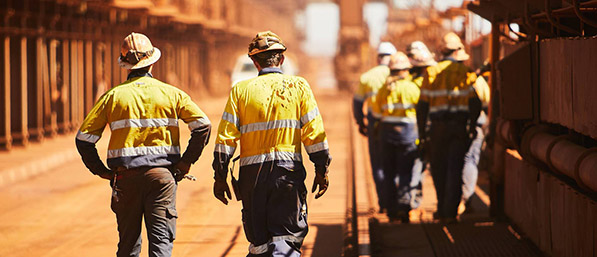 Mining crews moving together