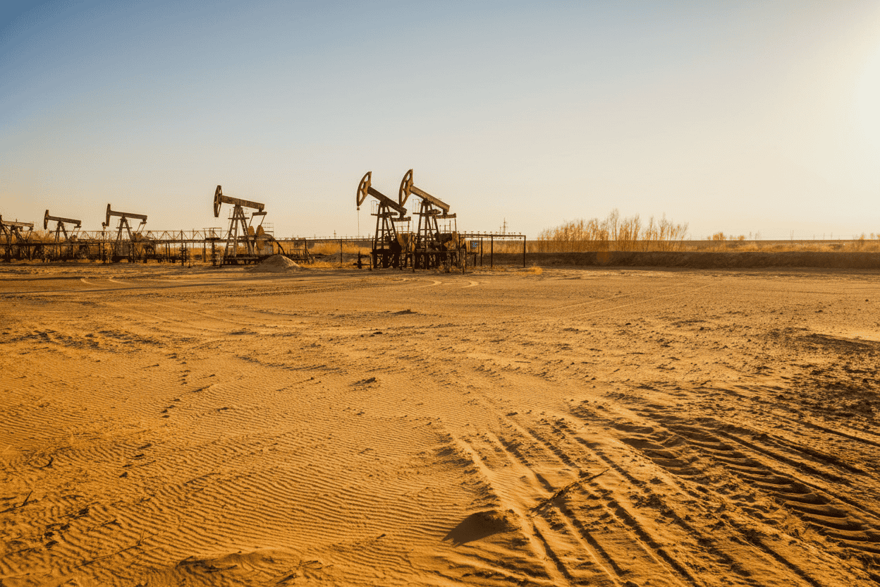 Intellipermit | Operational Safety Risk Management Software Oil Drilling Field In The Golden Sands Of Middle East, Where Having Oil And Gas Safety Software Is Vitally Important For Operational Management